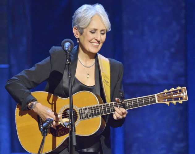 Joan Baez in action at the MACC on Saturday